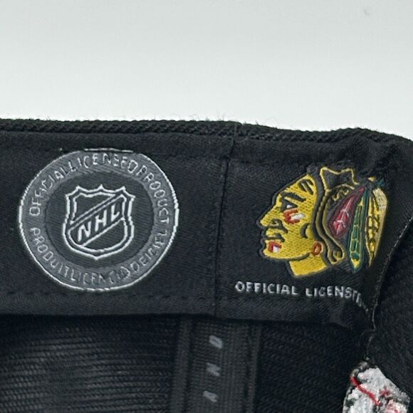 Chicago Blackhawks Hat Cap Pro Standard Stanley Cup Wool Blend Snapback Black - Picture 10 of 12
